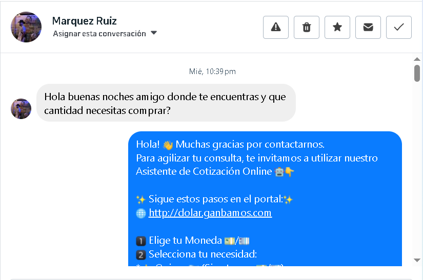 Primer contacto de Marquez Ruiz
